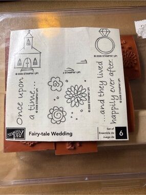 Stampin' Up! Fairy-tale Wedding Clear Rubber Stamp Set New & Unmounted